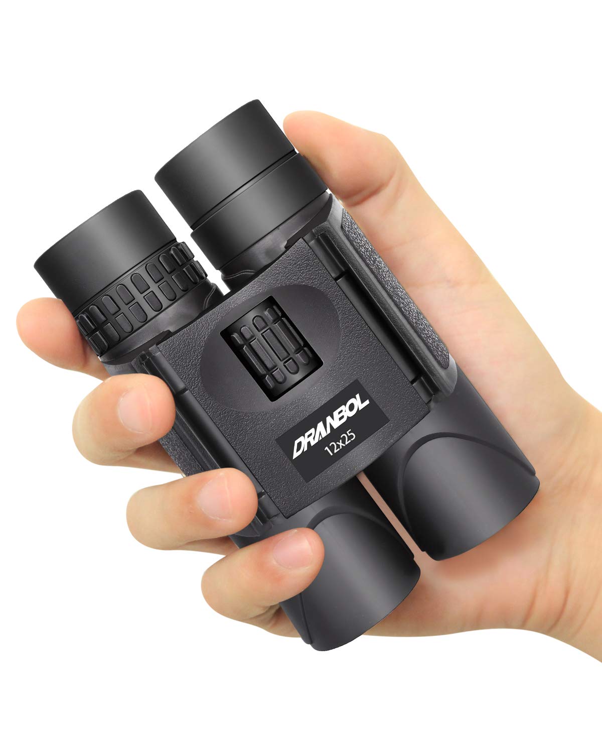 DRANBOL 12X25 Mini Pocket Binoculars for Adults Kids, Small Compact Binoculars for Bird Watching, Opera Concert
