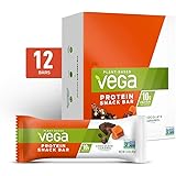 Vega Protein Snack Bar, Chocolate Caramel - Vegan Protein Bars, Plant Based, Vegetarian, Dairy Free, Gluten Free, Soy Free, N