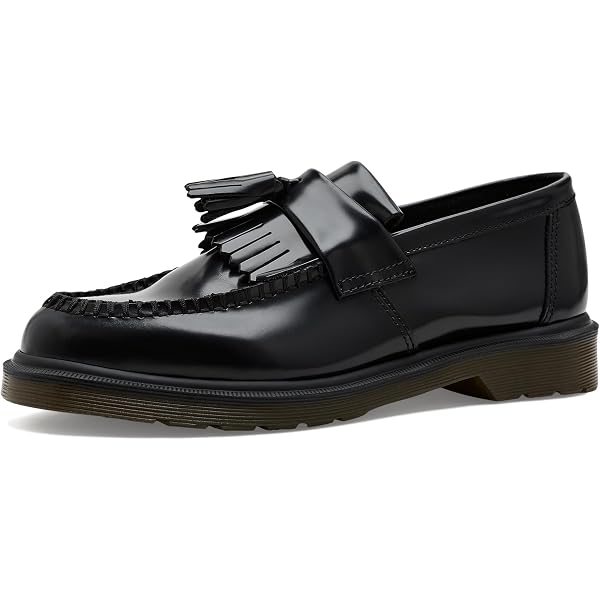 Amazon.com | Dr. Martens Men's Adrian Quad Moccasin, Black Smooth