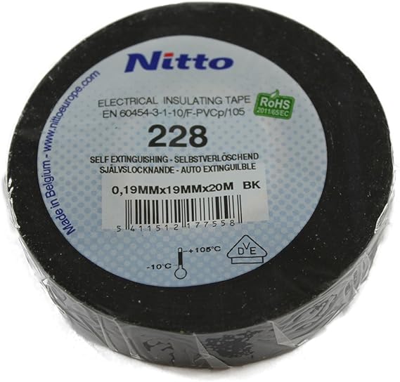NITTO No. 228 Electrical Insulation Tape 0,19x19 mm x 20 m Amazon.co