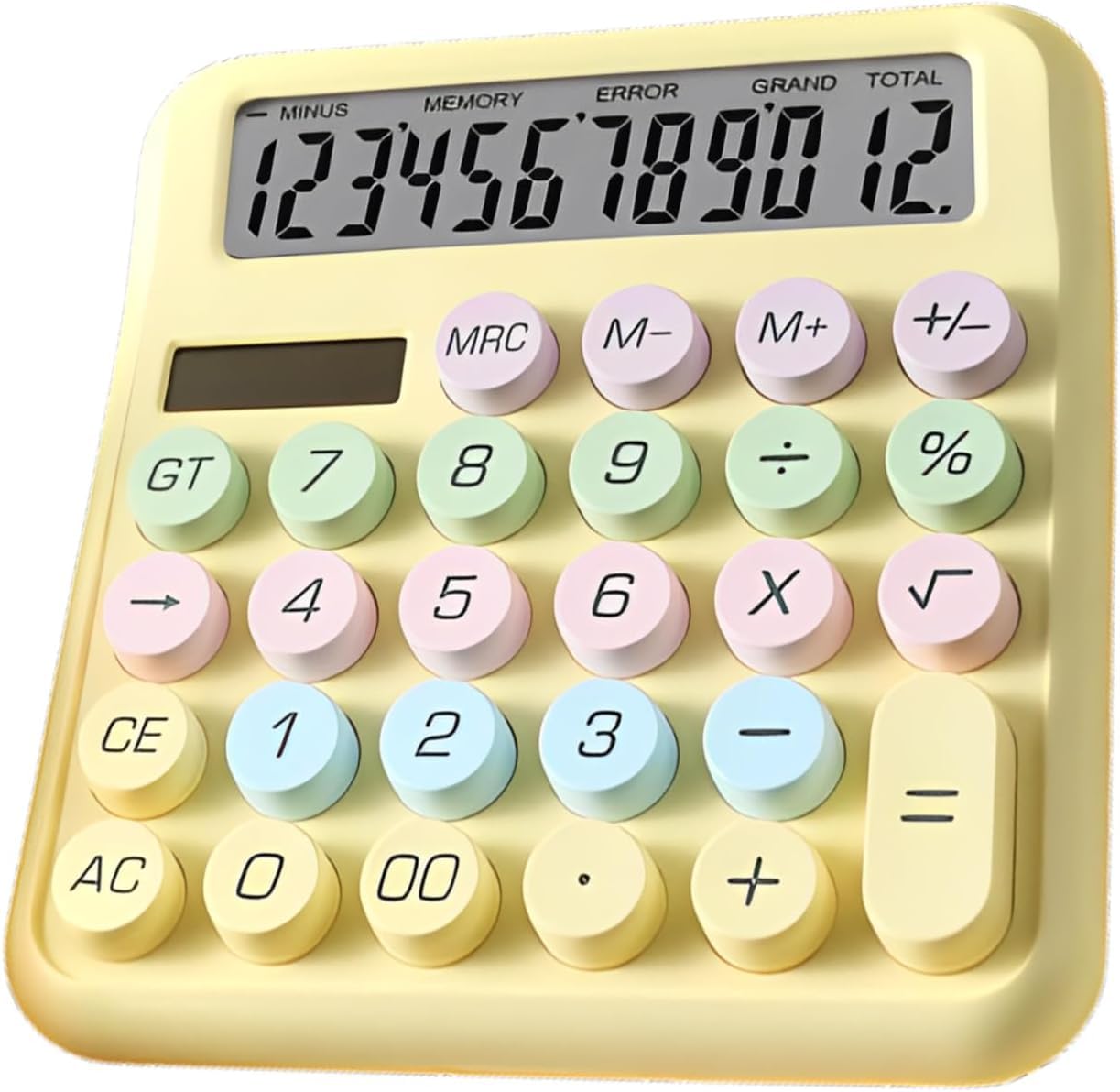 Desktop Calculator Cute Candy Color - 12 Digit Standard Basic Calculator, Cute Desk Dopamine Color Design, As a Gift for Colleagues, Kids,Classmates
