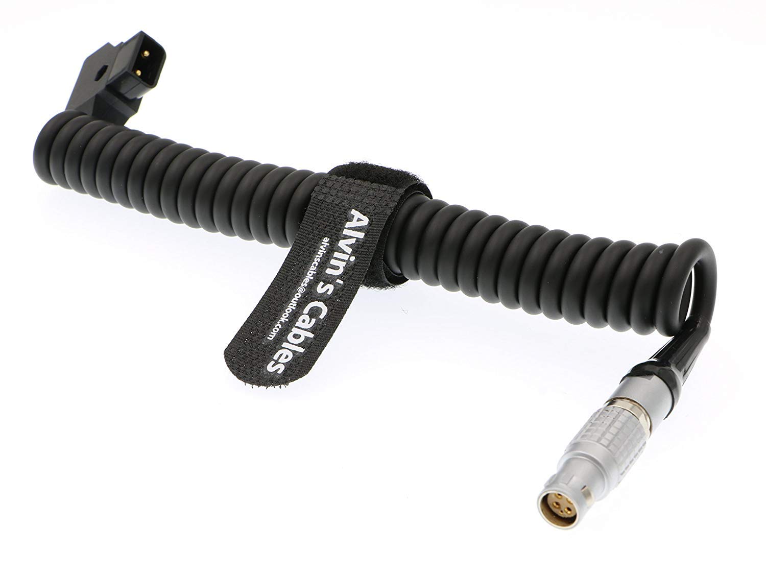 Alvin's Cables 6 Pin Female to Anton D Tap Coiled Twist Power Cable for Red Epic Scarlet Camera โ image 1
