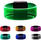 Yowivon Led Light Up Bracelet with Clasp Glow in the Dark Rave Bracelets | LED Glow Bracelets Supplies for Concerts, Game Prizes, Accessories, Halloween, Christmas, and Birthday Party Favors, 1 Pcs