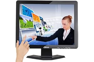 17 inch Multi-Touch Monitor PC LCD Display CCTV Camera 1280x1024 Full HD Surveillance Touchscreen, Great for Office, POS, Res