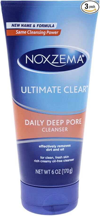 noxzema ultimate clear daily deep pore cleanser