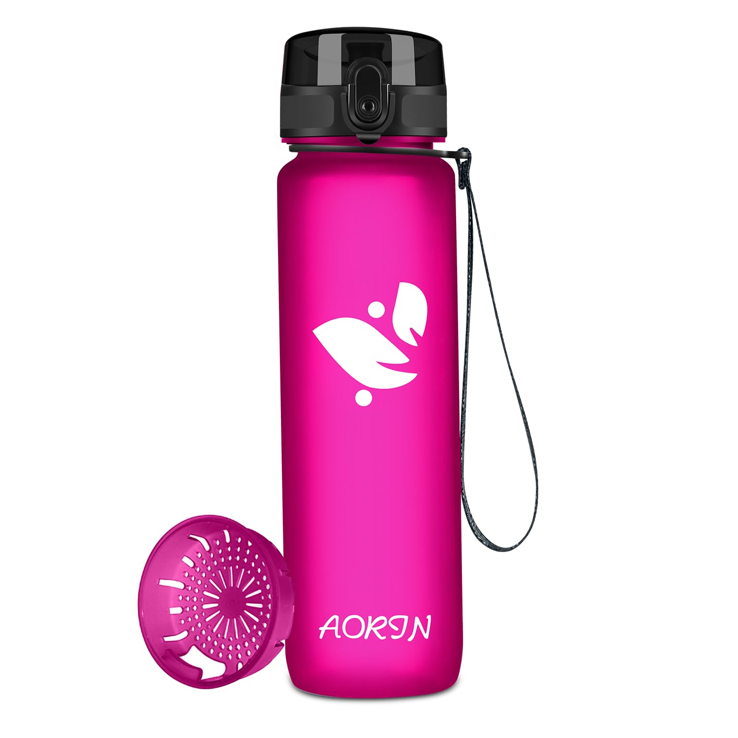 AORIN Sports Water Bottle - 1000ml-Tritan Gym Bottle BPA-Free & Drinking Bottles, Leakproof，One Click Flip Lid/Kids,Adults,Gym,Outdoor Sport