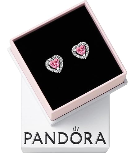 Amazon.com: PANDORA Moments Sparkling Infinity Heart Stud Earrings