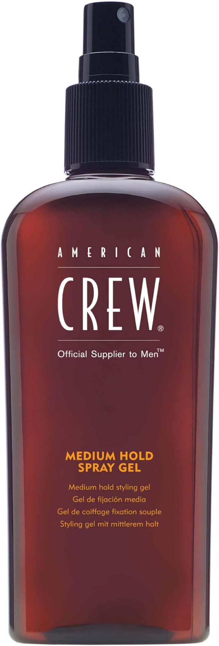 American Crew Medium Hold Spray Gel 250ml Hair Styling Men Women UV Protection