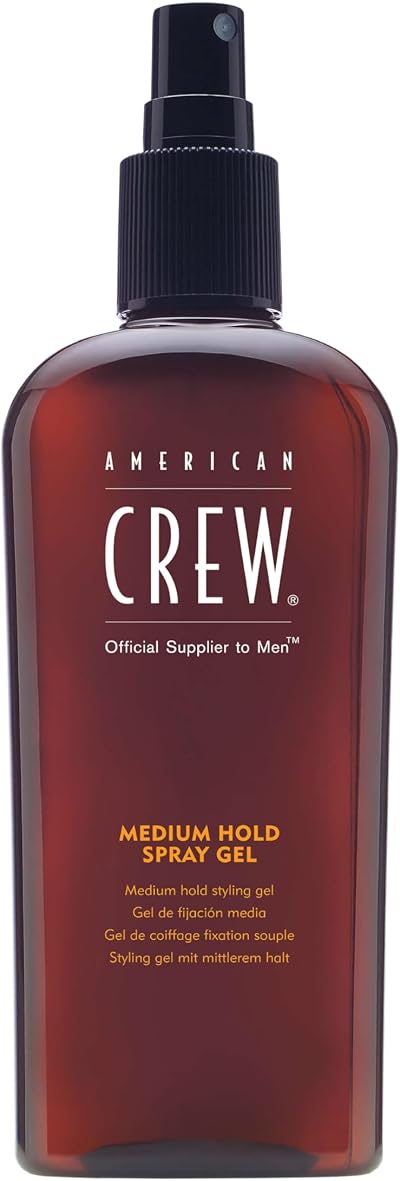 American Crew Medium Hold Spray Gel 250ml Hair Styling Men Women UV Protection