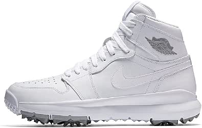 NIKE AIR JORDAN I 1 GOLF SHOES WHITE METALLIC SILVER 917717-101 US SIZE 10: Amazon.ca: Shoes 