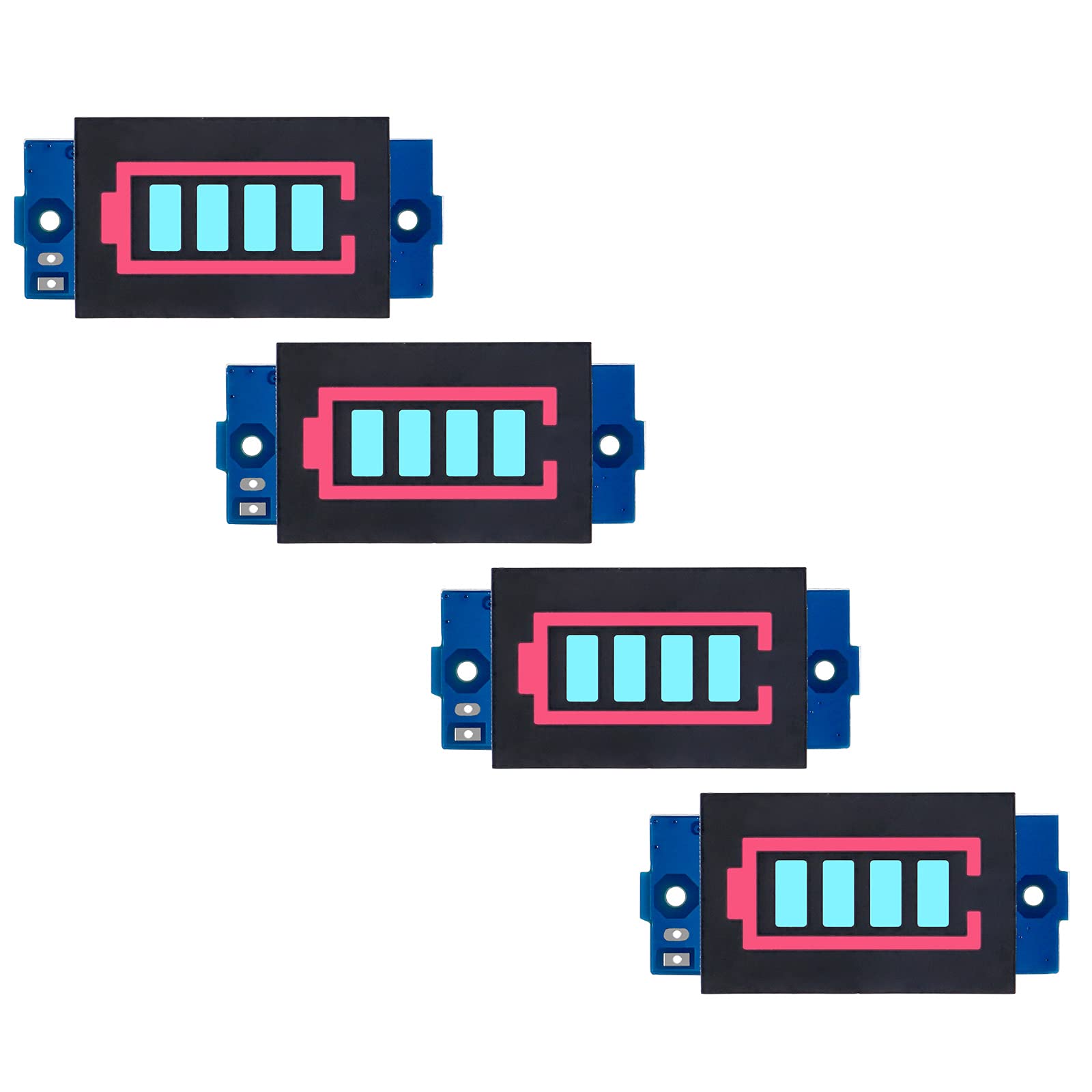4PCS 6S 6 Series Lithium Battery Level Indicator