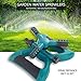 Lawn Sprinkler, Automatic 360 Rotating Adjustable Garden Sprinkler Garden Water Sprinkler with 3600 SQ FT Coverage Premium Quality Lawn Irrigation System