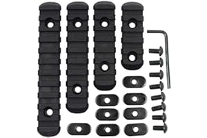SYWAN T-Nut 4-Pack Polymer Rail Section Kit for MOE Hand Guards Black L5 L4 L3 L2 Sizes