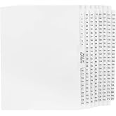 Exhibitindexes&reg; Side Collated Tabs AVE Style Bold Font 1-200 Made in USA