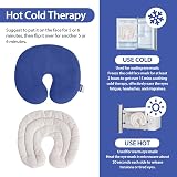 NEWGO Face Heating Mask for Sinus For Dry Eyes Hot Cold Therapy Blue view 7