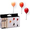 PELEG DESIGN Balloongers | Fun Balloon-Shaped Key Holder for Wall | Decorative Key Hanger Set of 3 | Key Hooks w/ 3 Install Options | Key Holder for Wall, Fridge | Cute Key Holders