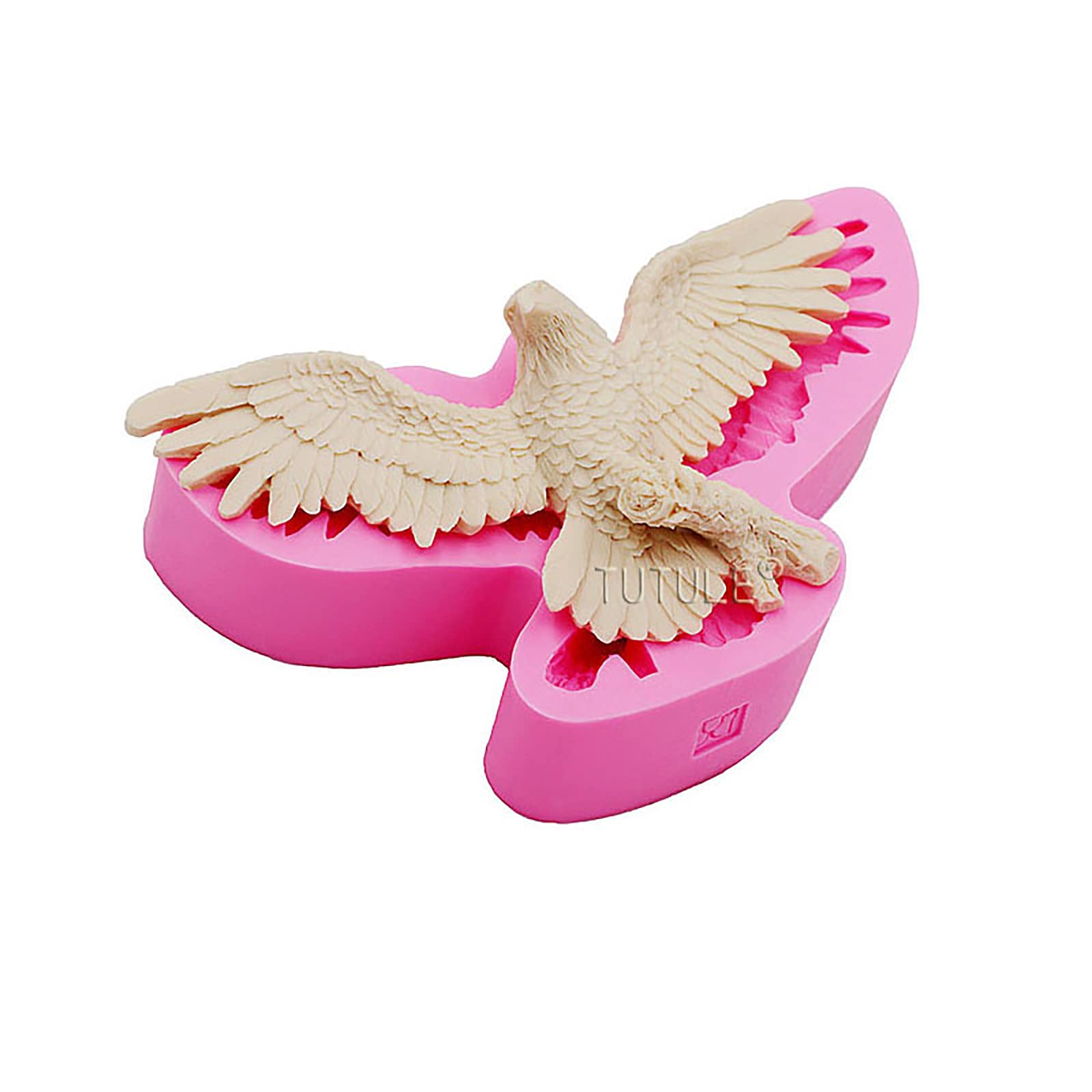 Photo 1 of Bald Flying Eagle Ornaments Silicone Mold for DIY Decoration Crafting Luggage Craft Trinket Polymer Mold Epoxy Candy Desserts Bag Tag Pendant Crystal Wax Plaster Resin