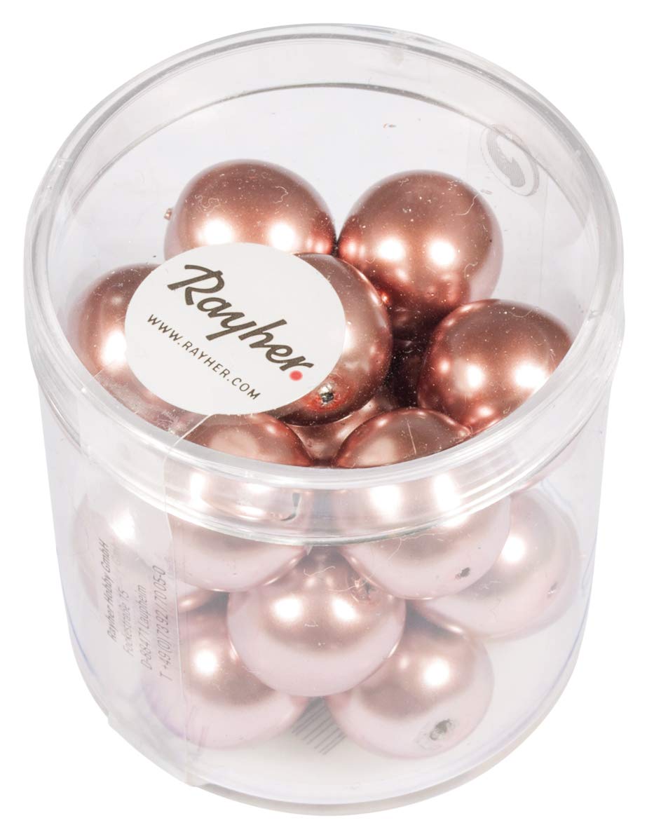 Rayher 14404221 Renaissance Glass Wax Beads Diameter 12 mm