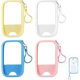 Hand Sanitizer Spray Case Compatible with Wish, 4 Packs Soft Silicone Protective Cases with Keychain, Easy to Clean, Practical and Portable, Non‑Slip, Fit Design, Suitable for Daily Use
