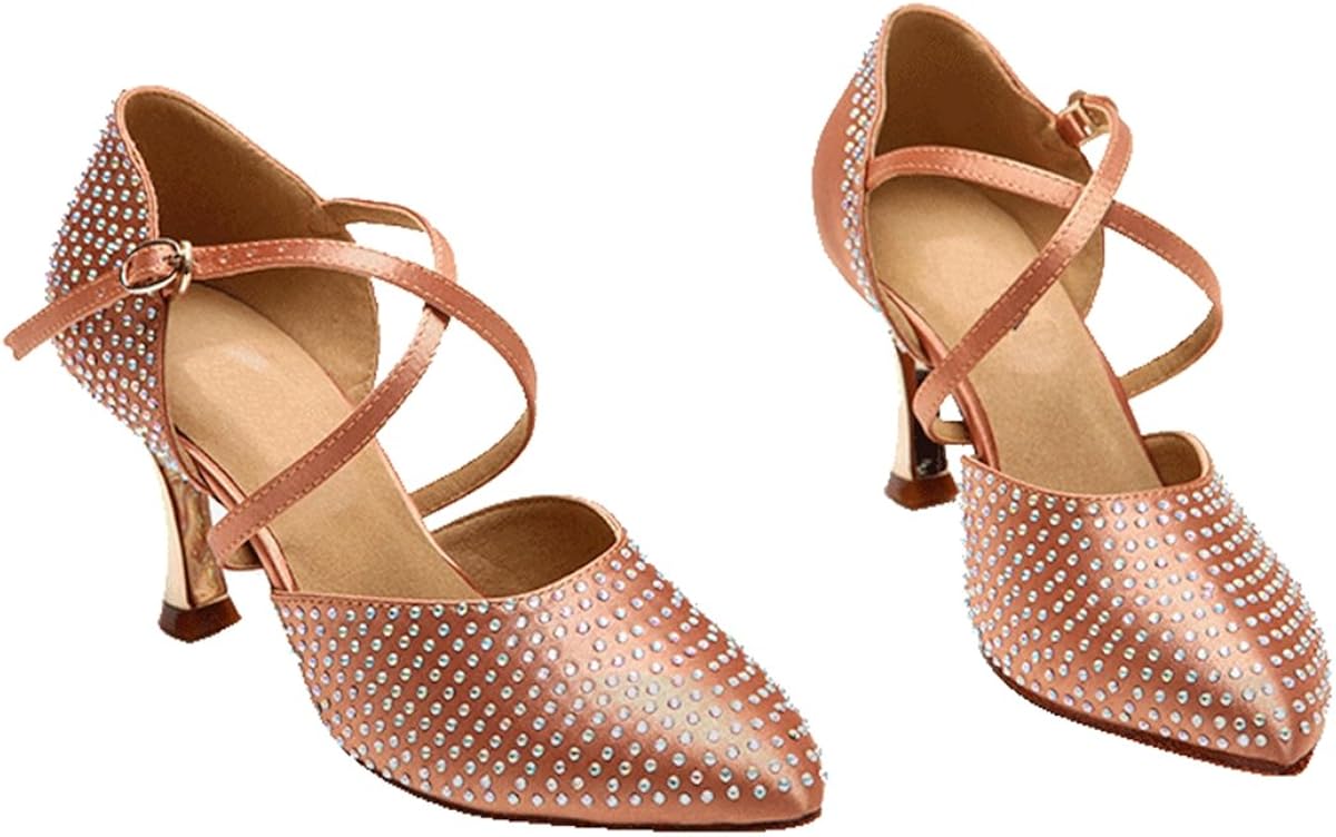 Miyoopark Shoes Wedding Ballroom Salsa Latin Satin Toe