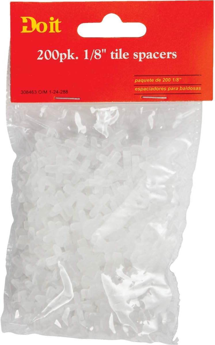 Do it Hard Tile Spacers, 1/8" TILE SPACERS Plumbing Fixture Repair Supplies