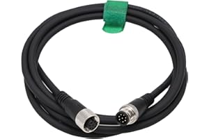 HangTon M12 A Coded 8 pin Female to 8 pin Male Cable for Cognex Sensor Camera Industrial Actuator Profibus Automation 15m