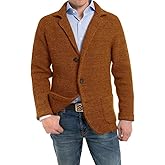 Aoysky Men's Shawl Collar Cardigan Sweater Button Down Knitwear with Pockets