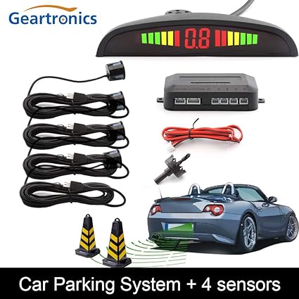 Amazon.com: Black : Car Auto Parktronic LED Parking Sensor with 4 ...