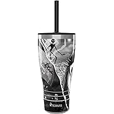 Tervis Traveler Disney Nightmare Before Christmas Torn Collage Triple Walled Insulated Tumbler Travel Cup Keeps Drinks Cold & Hot, 30oz - with Straw Lid, Stainless Steel