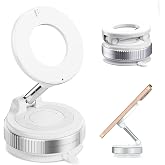 2026 Updated Model Magnetic Car Phone Holder &ndash; Strong Suction Cup Car Mount for iPhone &amp; Android, 360&deg; Rotating Dashboard &amp; Windshield Phone Stand, Cell Phone Holder Car Accessories (White)