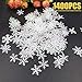 1200pcs White Snowflakes Confetti Decorations for Christmas, Winter Wonderland Confetti Snow Party Decorations Snowflake Confetti Wedding Birthday Holiday Xmas Party Baby Shower Table Decor Supplies