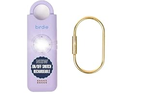 SHE'S BIRDIE She’s Birdie 3.0 New Version – The Original Personal Safety Alarm for Women by Women–Loud Siren, Flash Light and Rechargeable Battery in a Variety of Colors (Lavender Purple)