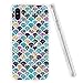 DOUJIAZ iPhone XR Case, Flashing Mermaid Scale Pattern Hybrid Hard Back Soft TPU Raised Edge Shock Absorption Protective Case for iPhone XR 6.1 inch (2018) -Shiny Scales
