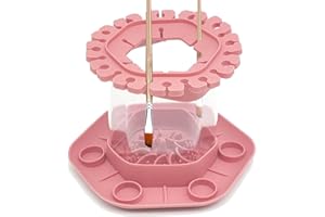 BOnpur Acrylic Paint Brush Cleaner Rinse Cup, Watercolor Brush Cleaner, Paint Brush Holder for Artist Kids, Paint Brush Storage Water Cup for Fine Art, Studio and Classroom (Pink)