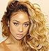 Brazilian Virgin Hair Lace Front Wigs Body Wave Glueless Human Hair Wigs for Black Women Ombre 1B/27 (14 Inch, Lace Front Wig)