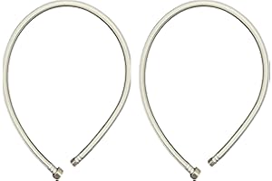 WINDON BAY 36" Length x 3/8" OD x 1/2" FIP Faucet Hose Connector, Stainless Steel Braided Supply Line 2 pack