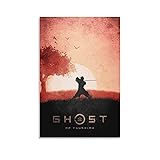 XINYUELONG Samurai Ghost of Tsushima Poster Canvas