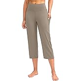 G Gradual Capri Pants for Women High Waist Workout Yoga Pants with Pockets Tummy Control Leggings Crop Straight
