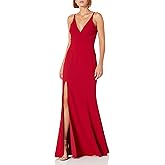 Iris Spaghetti Strap Plunging Long Dress