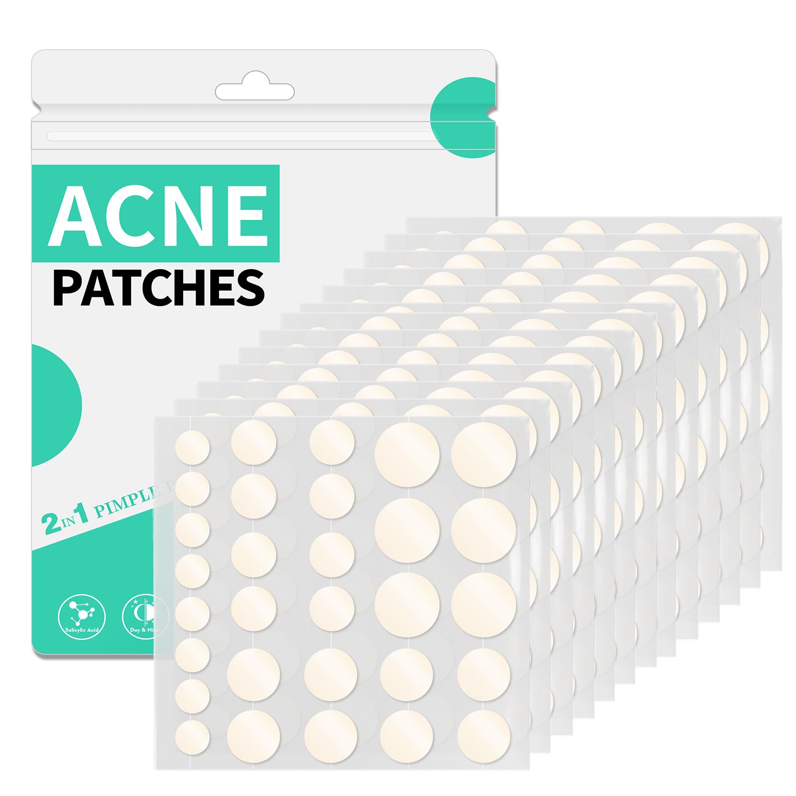 300 PCS Pimple Patches Spot Patches Acne Treatment Absorbing Cover Invisible Blemish Cover Spot Sticker for Fast Acting Skincare
