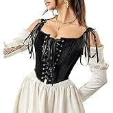 HinyBoeh Corset Tops for Women Vintage-Floral Bustier,Renaissance Camisole Flower Gothic-Bustier Shapewear Overbust