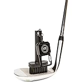 Mini Golf Club Brush - Premium Golf Brush Tool for Effective Cleaning, Durable Golf Club Cleaner Brush with Retractable Cord and Sturdy Bristles - Golf Brush and Groove Cleaner in One