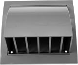 Repa Market Grey 4 Inch Indoor Outdoor Exhaust Hood with Rain Flap 6x6 view 8