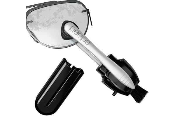 Peeps Eyeglass Lens Cleaner – Groundbreaking Carbon Microfiber Technology – Used by NASA to Clean Glass (Injected Finish Blac