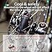 DAWAY Bright Led Bike Wheel Light A01 Waterproof Bicycle Tire Light Strip, Safety Spoke Lights, Cool Bike Accessories, Light Up Wheels, Lightweight, 2 Modes, Include Battery, 1 Year Warranty, White
