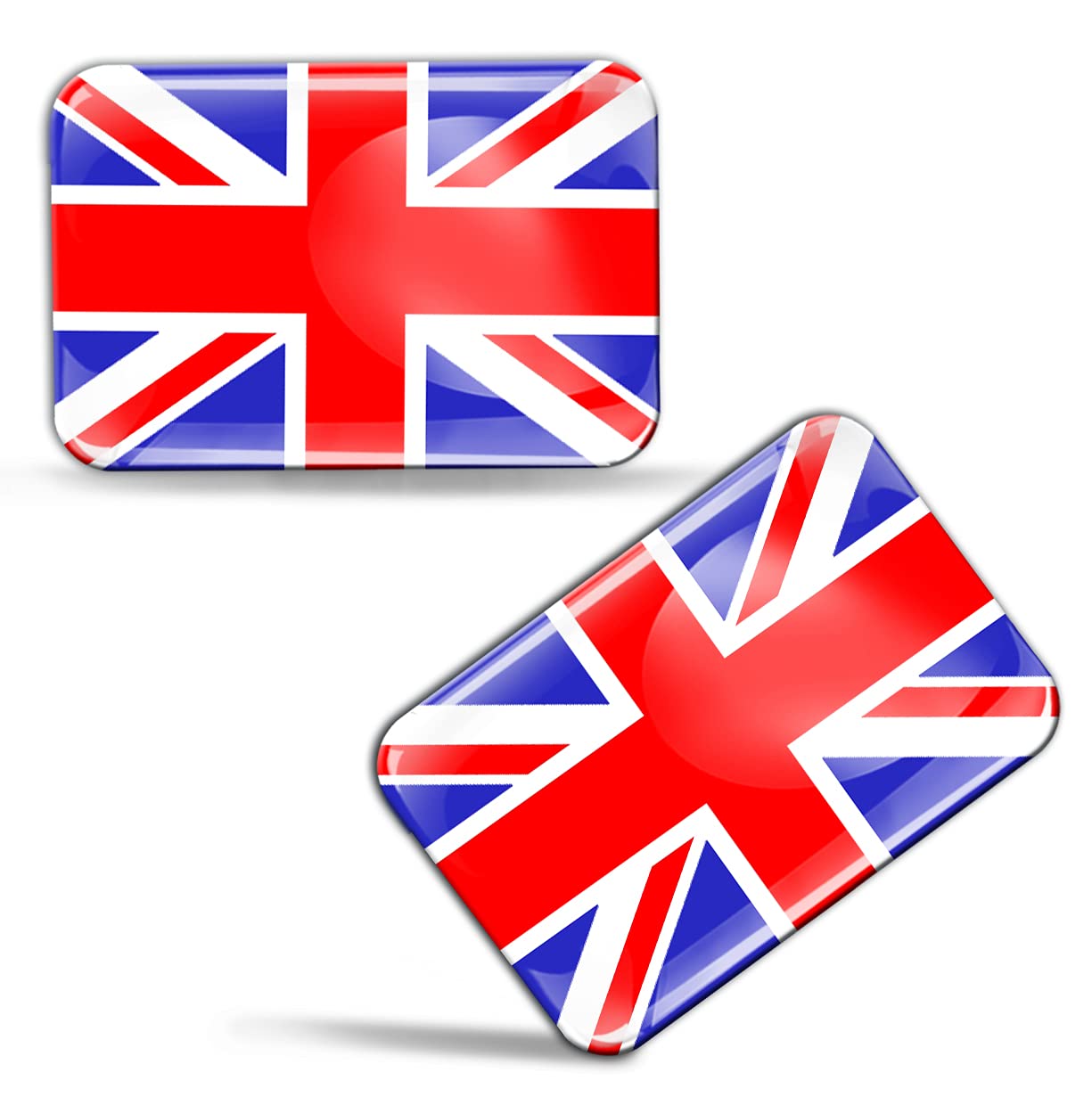 Biomar Labs Country Flag Sticker Set Self Adhesive Vinyl Decals National Flag Stickers Car Motorcycle Laptop Phone Window Interior Exterior (England UK Great Britain Flag F 32)