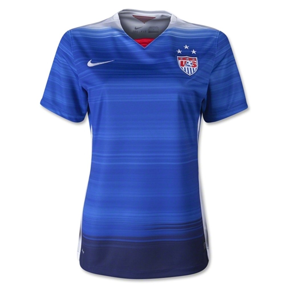 Women Nike 2018/19 Womens USA Stadium Home Jersey White/Red/Blue Sports