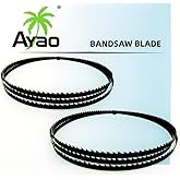 AYAO Pack of 2 Band Saw Blades 93-1/2 Inch X 3/8 Inch X 12TPI