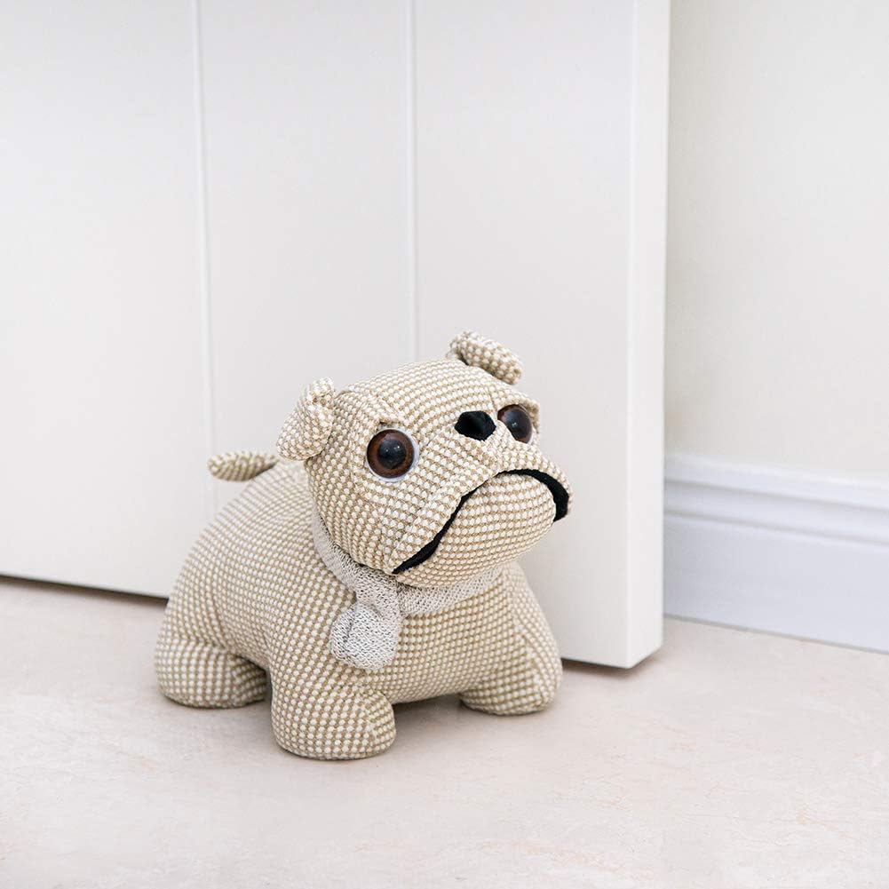 Marwood Cute Decorative Door Stopper for Home and Office Door Stopper, Bulldog Weighted Interior Fabric Design Door Stopper