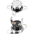 uxcell KSD301 Thermostat 90°C/194°F 10A Normally Open N.O Adjust Snap Disc Temperature Switch for Microwave Oven Coffee Maker 2pcs